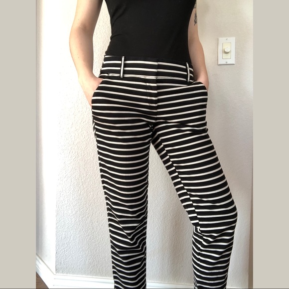 Ann Taylor Striped Capris from LOFT - Picture 1 of 5